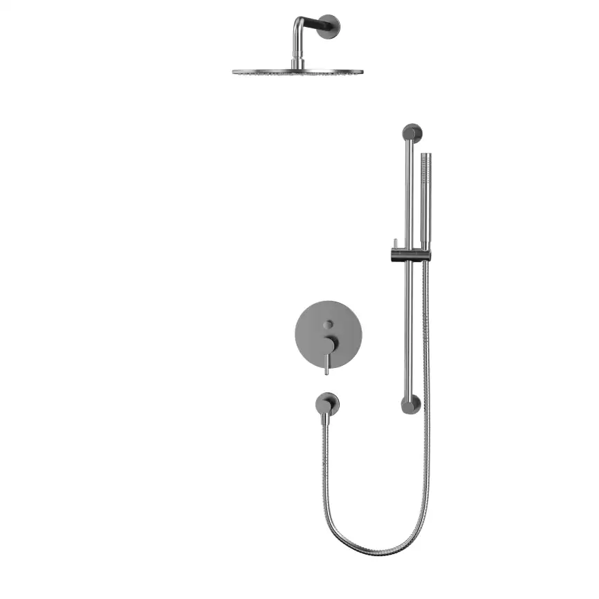 Душевая система для душа WHITECROSS Y brushed nickel YSET05NIB, скрытого монтажа, Никель брашированный фото 2