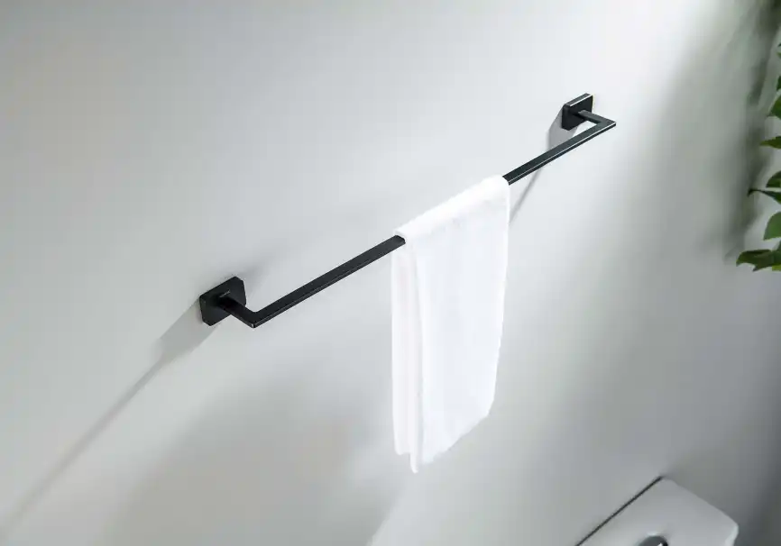 Держатель полотенец 600 мм Aquatek Либра AQ4314MB, Черный матовый фото 4