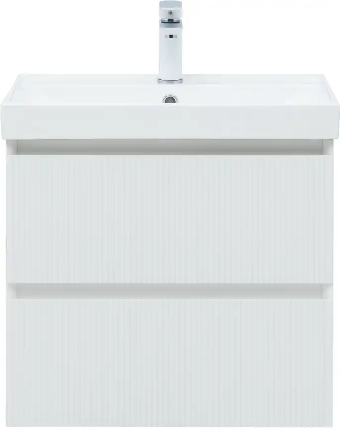 Тумба под раковину Aquanet Альтера 60 белый матовый, подвесная, 337154 фото 4