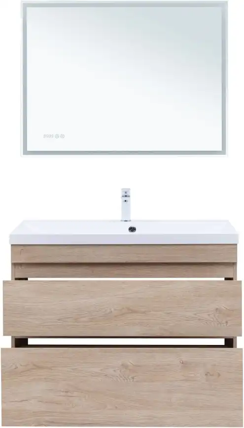 Тумба под раковину Aquanet Нота New 100 дуб светлый, 344149 фото 7