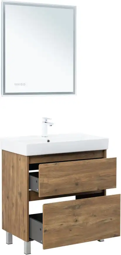 Тумба под раковину Aquanet Nova Lite 2.0 75 напольная, дуб рустикальный, 346344 фото 16