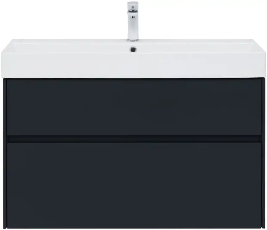 Тумба под раковину Aquanet Бруклин 100 антрацит матовый 310139 фото 9
