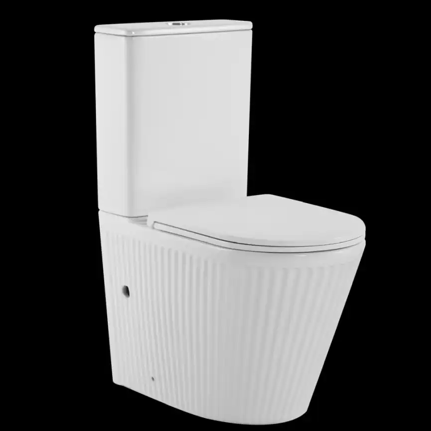 Унитаз-компакт CeramaLux TR2175 TORNADO, безободковый смыв торнадо, Белый фото 1