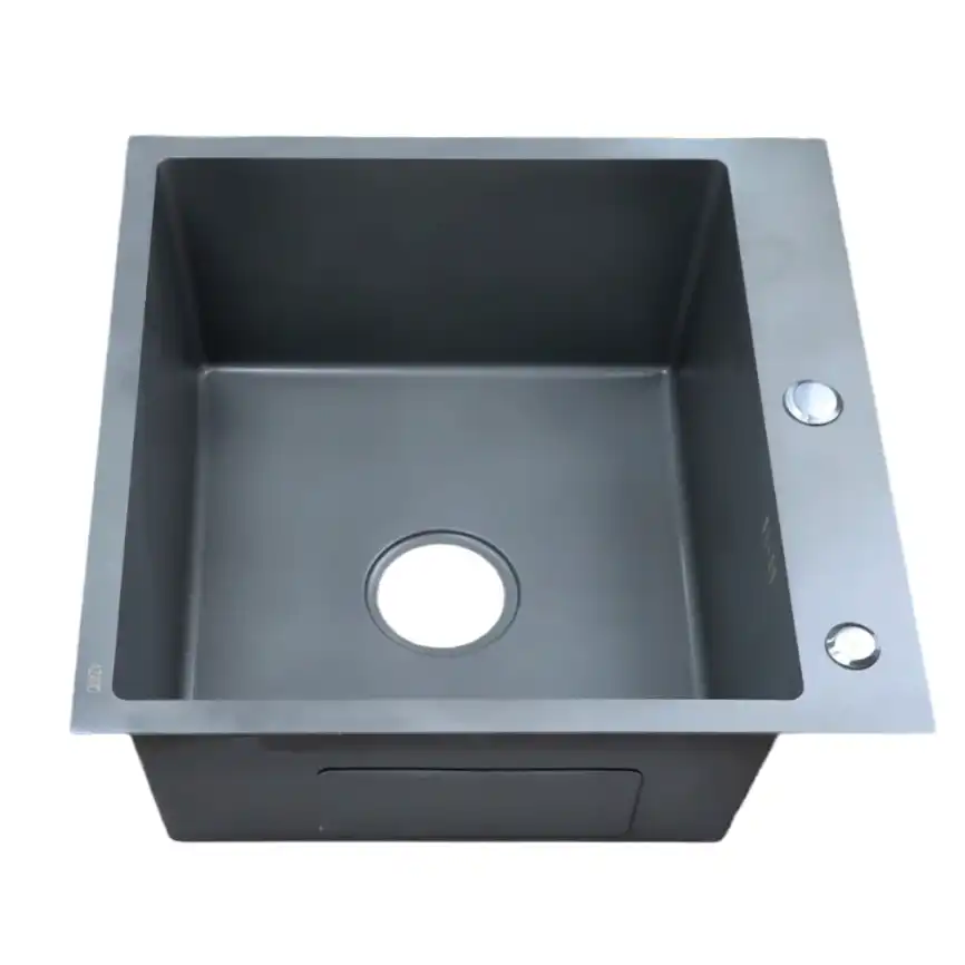 Кухонная мойка AZARIO NICOLE 500х500х220 нержавеющая сталь, серая соты: AZG5050H фото 2