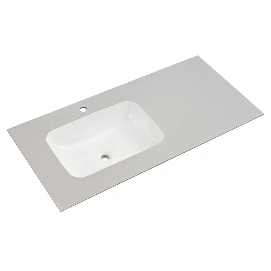 Раковина мебельная AVS Шарм 120x56 L белая/серая фото 1