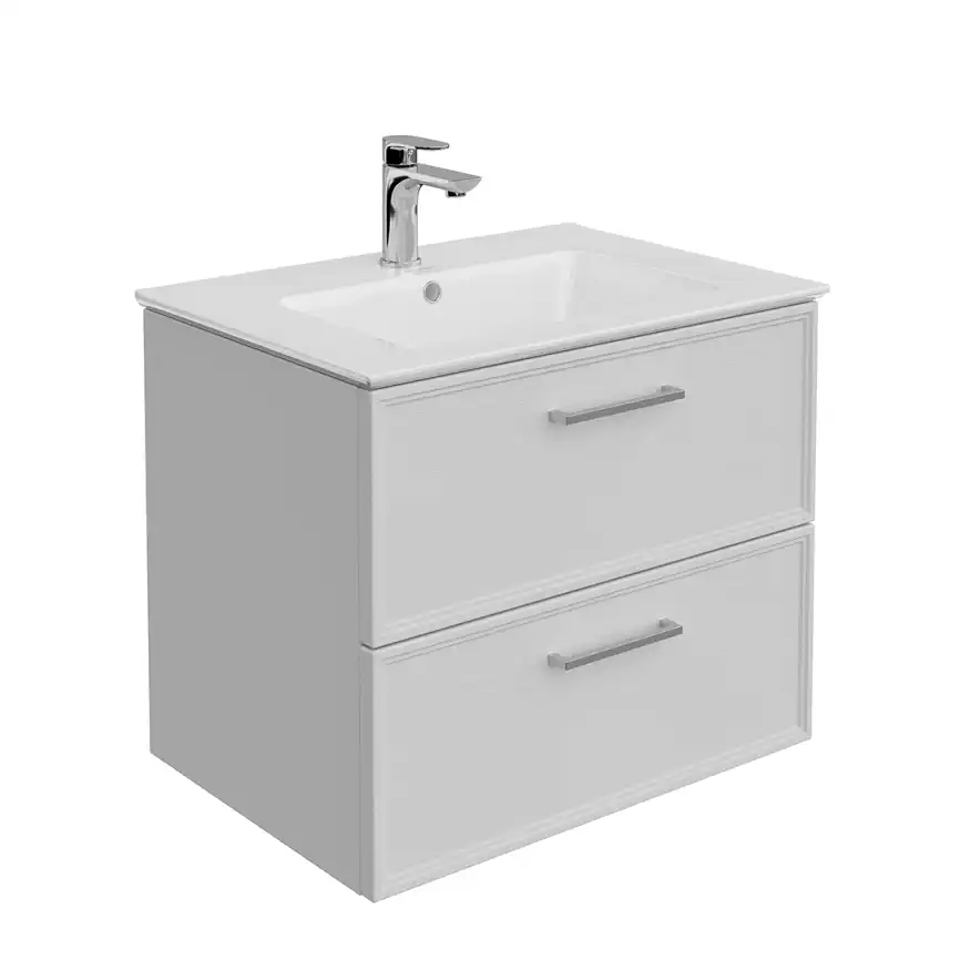 Тумба под раковину Kerama Marazzi PIANO CLASSIC 65 см, PIA.CL.65\WHT.M подвесная, Белая матовая фото 1