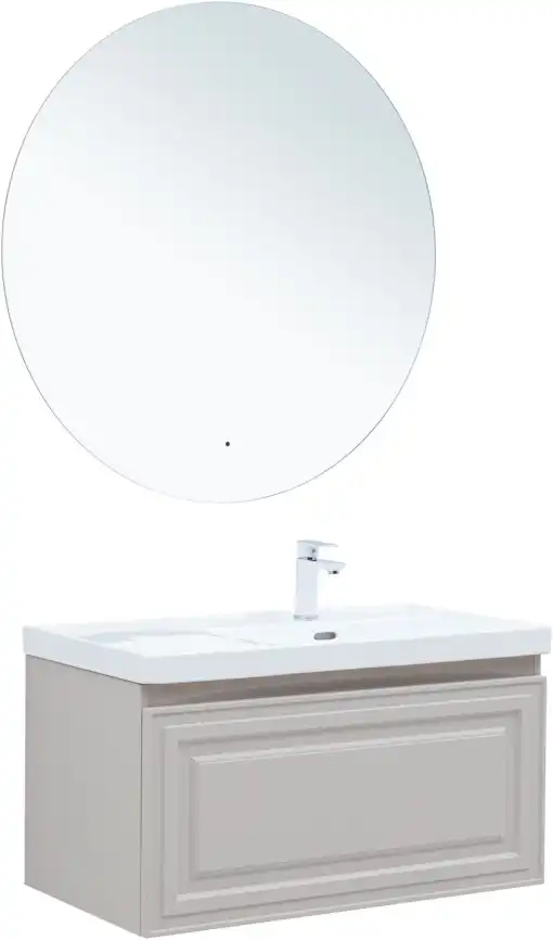 Тумба под раковину Aquanet Агата 90 бежевый, 345488 фото 7