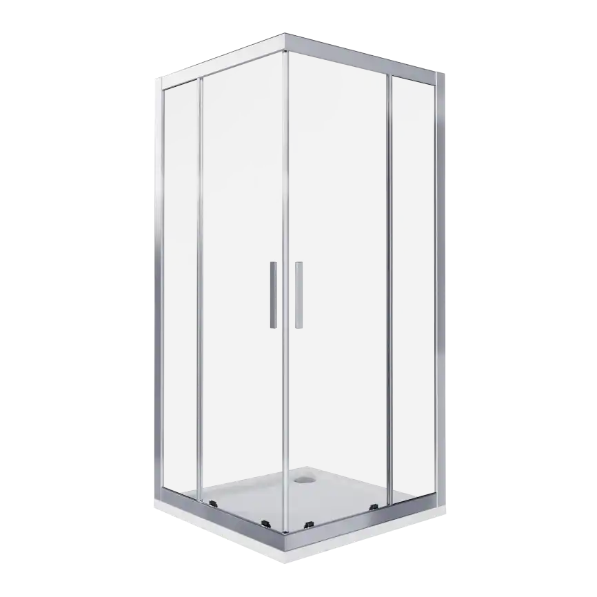Душевой уголок Good Door COFE CR-90-C-CH профиль Хром стекло прозрачное фото 2