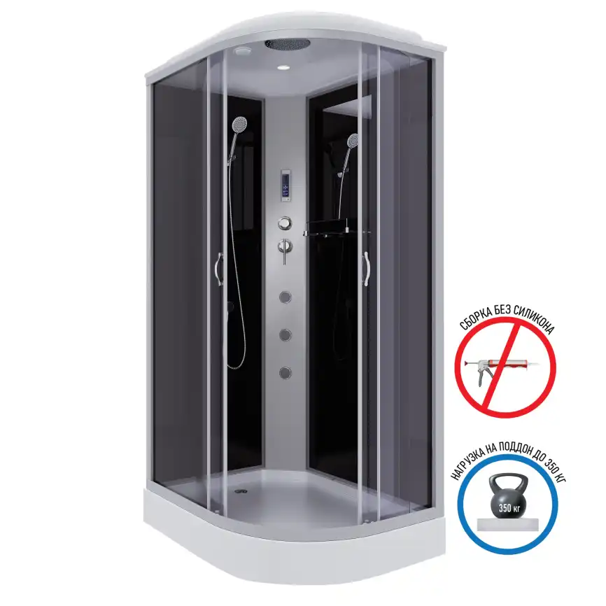Душевая кабина Niagara Classic 120х80х215 NG-3512-14LF низкий поддон, с гидромассажем, 35121433LF фото 1