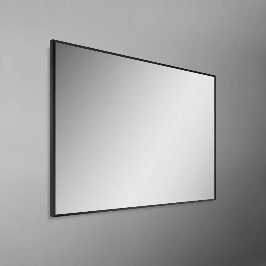 Зеркало BelBagno SPC-AL 100х80 SPC-AL-1000-800 Nero без подсветки, Черный фото 3