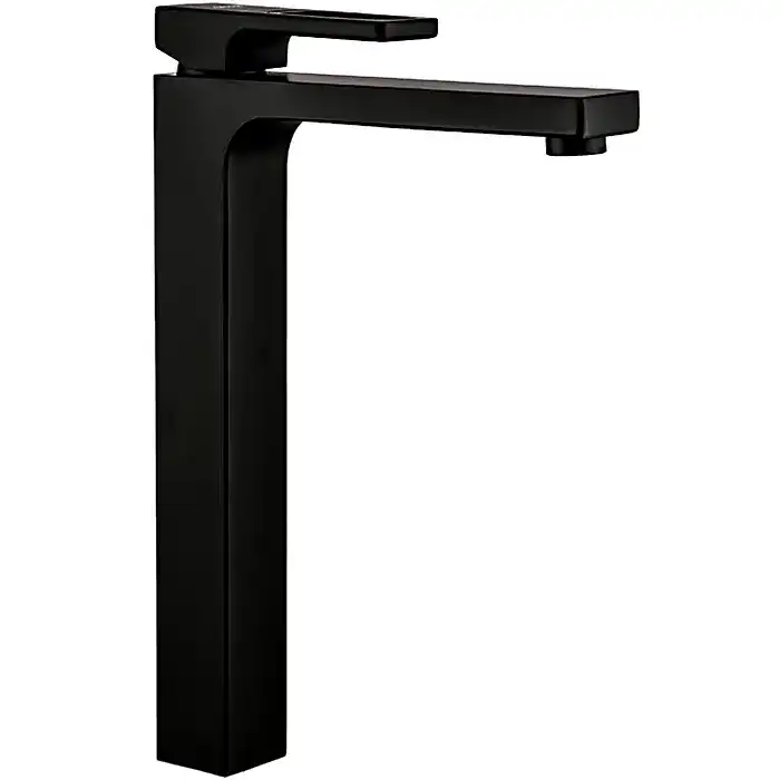 Смеситель для раковины Gappo G1017-62 высокий, Черный матовый фото 1