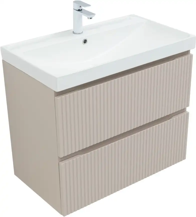 Тумба под раковину Aquanet Джейн (Flat) 80 бежевый, 343977 фото 6