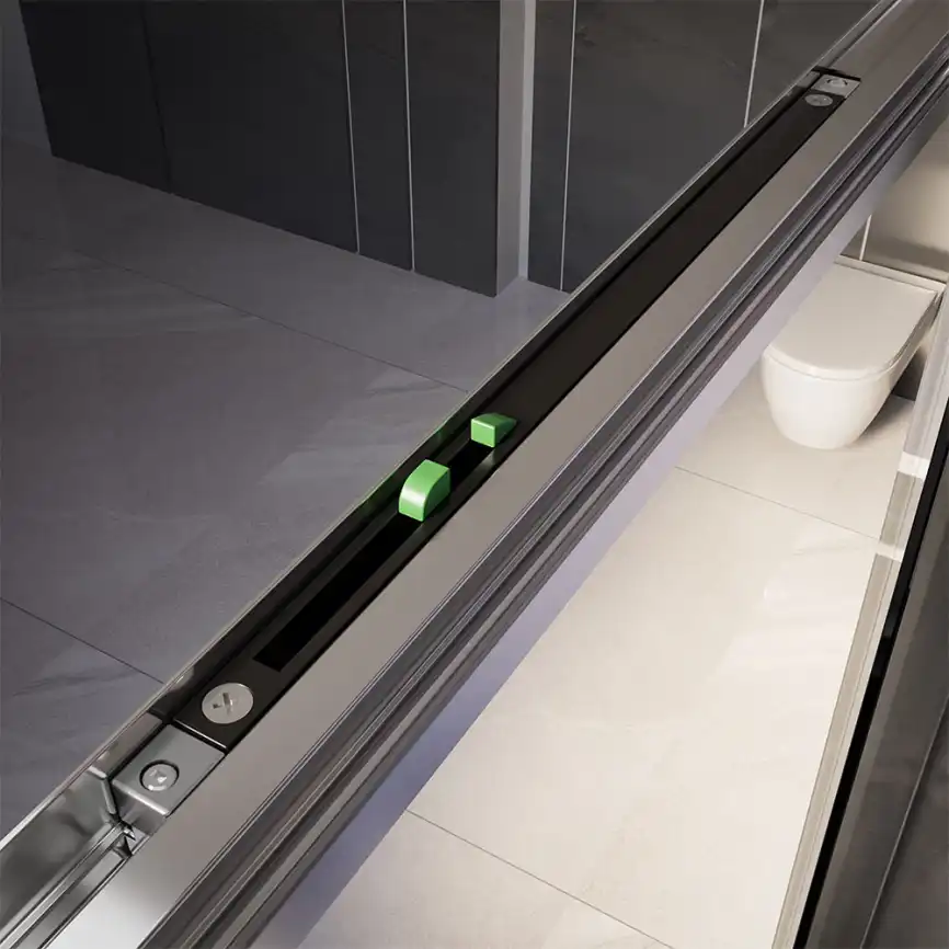 Душевой уголок  Veconi Premium Trento 130х90 PTC30-SP-13090-CH-01-C4, стекло Прозрачное профиль Хром фото 6