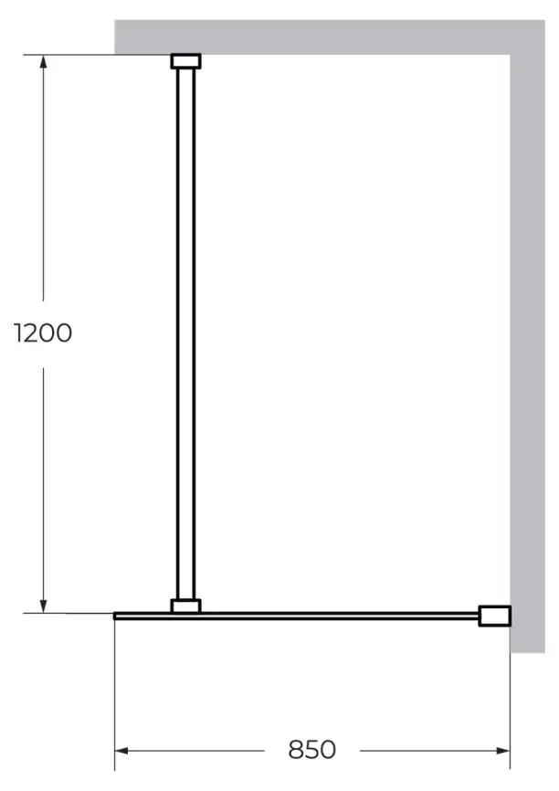 Душевая перегородка CEZARES LIBERTA-L-1-85-120-C-Cr стекло Прозрачное, профиль Хром фото 5