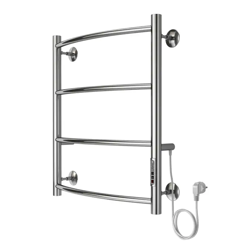 Полотенцесушитель электрический 50х60 Azario VERONA П4 AZ04856, диммер справа, Хром фото 2