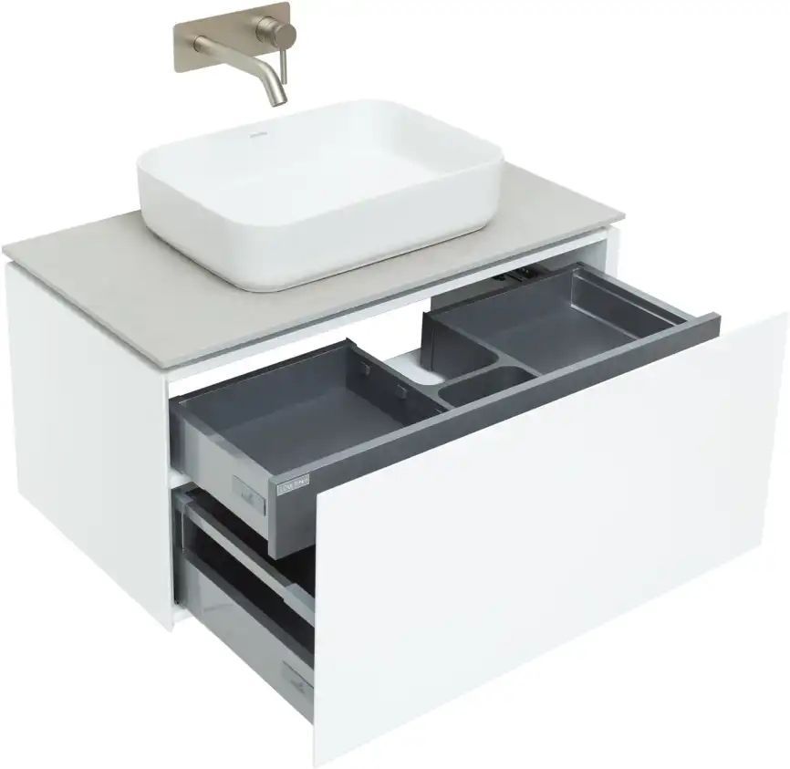 Тумба под раковину Allen Brau Infinity 85 1.21002.WM белый матовый фото 4