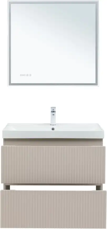 Тумба под раковину Aquanet Джейн (Flat) 80 бежевый, 343977 фото 9