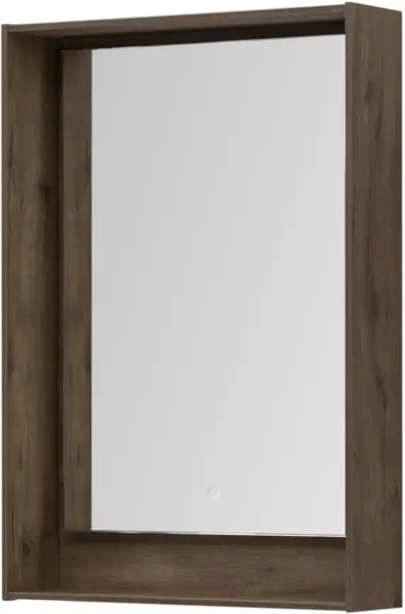 Зеркало Aquanet Милан 60 с подстветкой, сенсорный выключатель, дуб рустикальный, 336398 фото 4