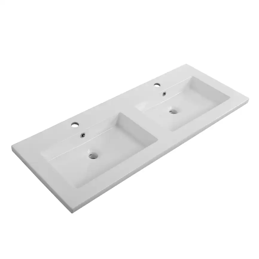 Керамическая раковина с двумя чашами CEZARES CZR-8070-120-2 фото 1