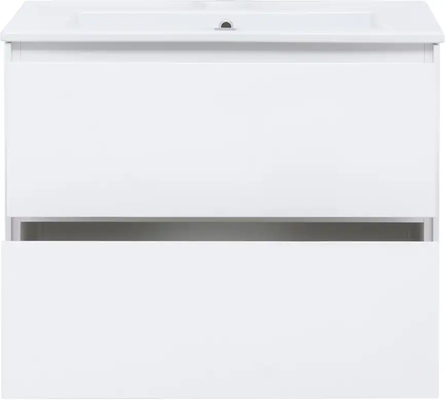Тумба под раковину Aquanet Милан 85 белый глянец, подвесная, 339967 фото 6