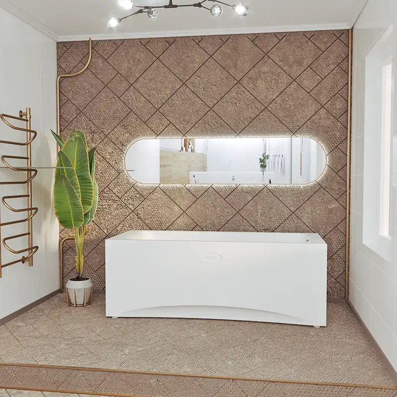 Акриловая ванна Radomir Агата 175х75 (2-01-0-0-1-227Р), на каркасе, белая фото 2