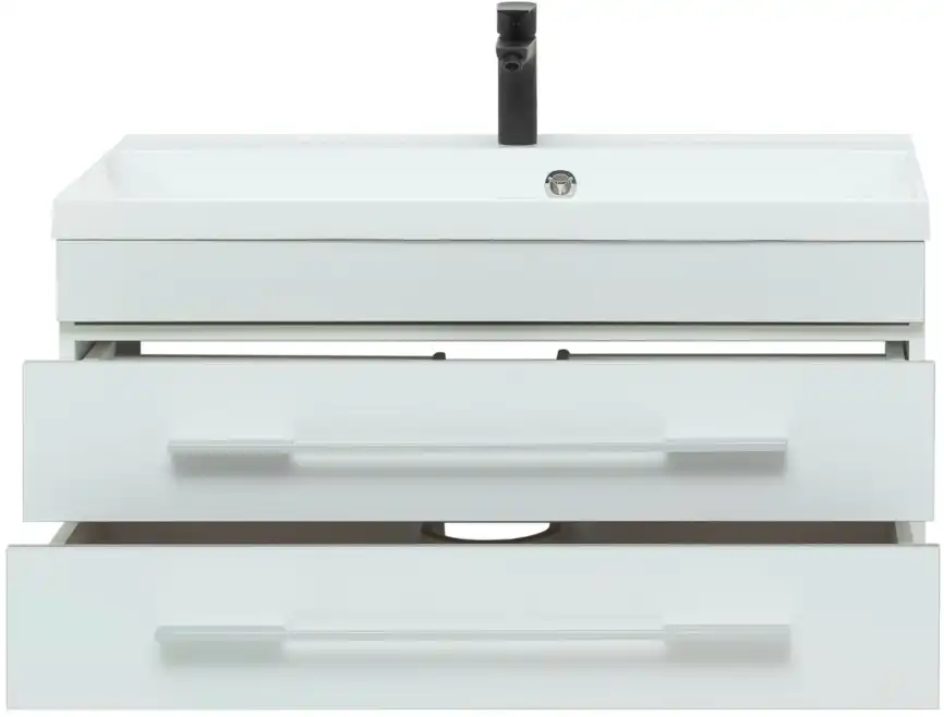 Тумба под раковину Aquanet Верона 90 белый (подвесная 2 ящика) 172335 фото 7
