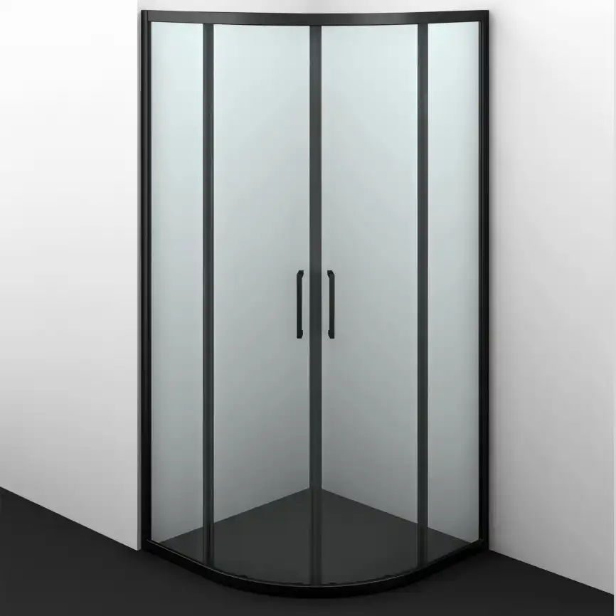 Душевой уголок WasserKRAFT Dill 61S 90х90 61S01 профиль Черный стекло Прозрачное фото 3