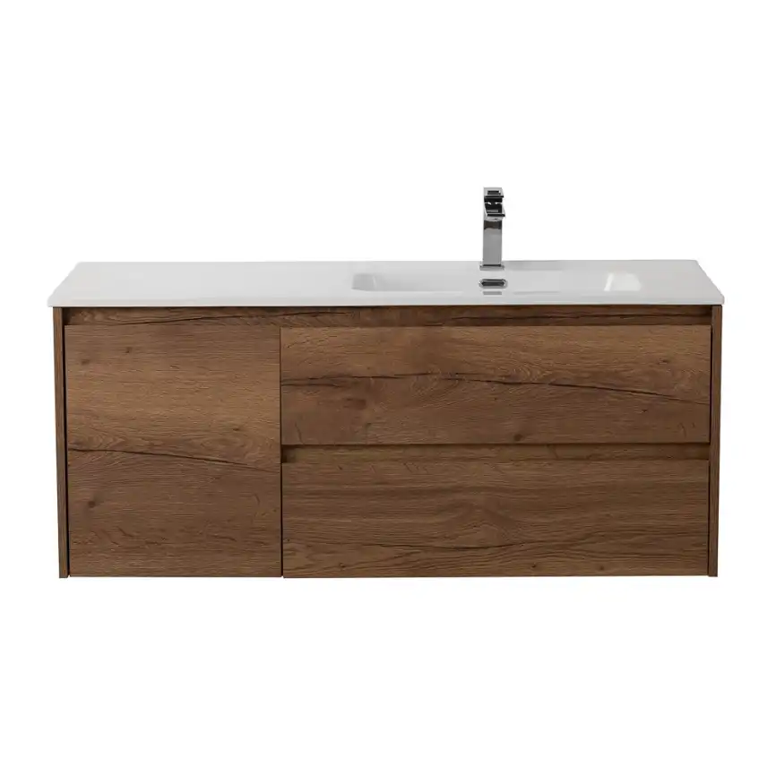 Тумба под раковину BelBagno KRAFT-1000-2C-1A-SO-RT-R подвесная Rovere Tabacco фото 1