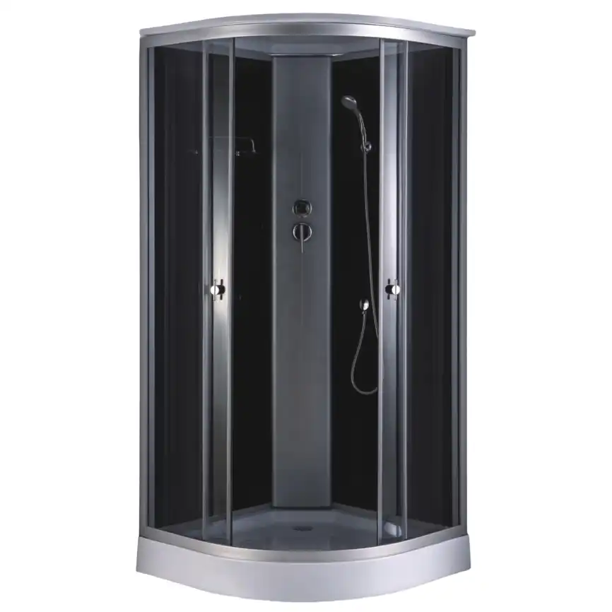 Душевая кабина Loranto 90х90, низкий поддон, Тонированное стекло, CS-881EA13TM/B-90 фото 1