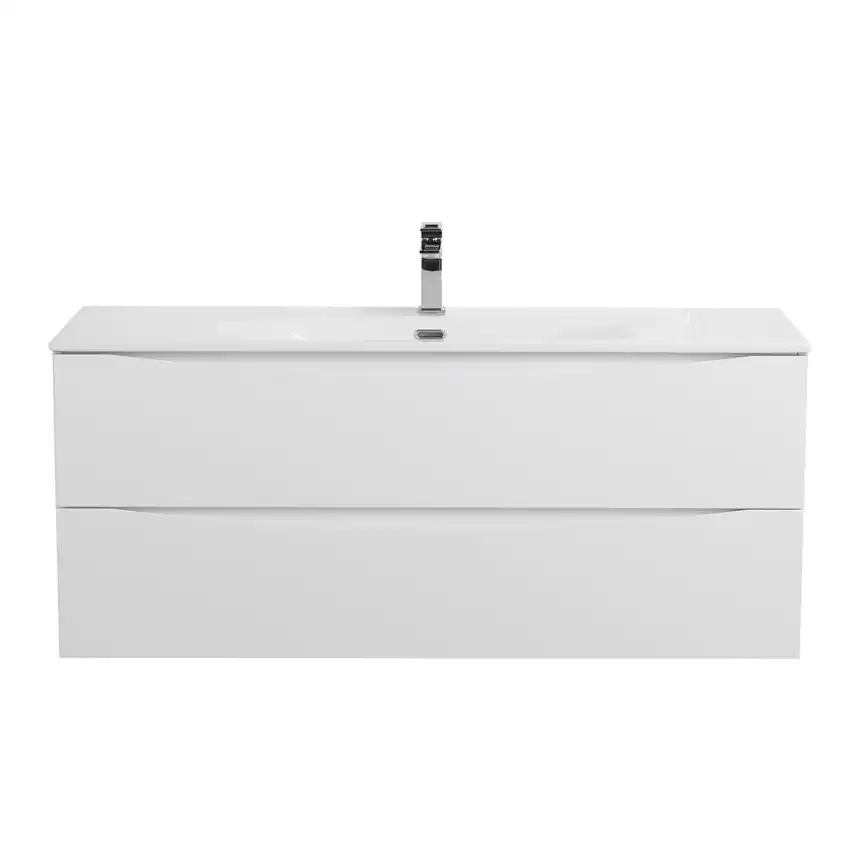 Тумба под раковину BelBagno MARINO-CER-N-1200-2C-SO-BL-P подвесная Bianco Lucido фото 1