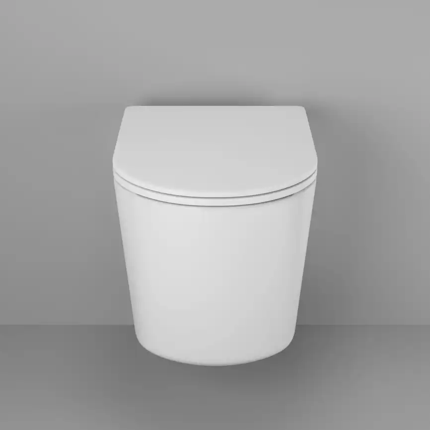 Унитаз подвесной Grossman Thin Rim GR-5602S безободковый, Белый глянцевый, с тонкой крышкой,микролифт фото 5