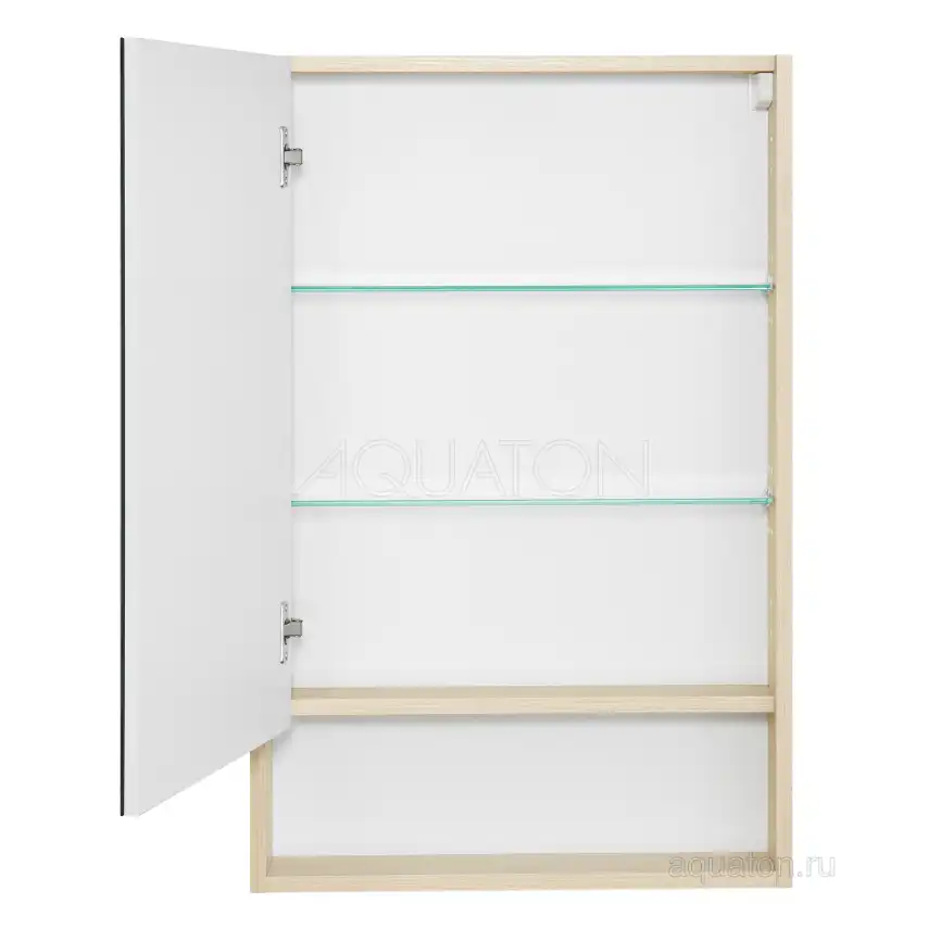 Зеркало-шкаф Aquaton Сканди 55 1A252102SDB20  цвет, белый / дуб верона фото 2