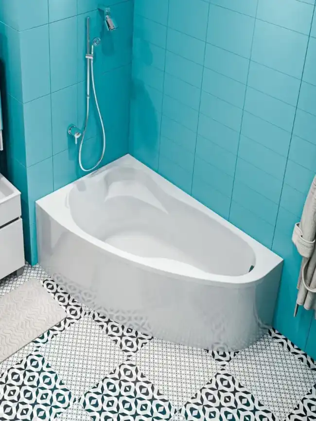 Акриловая ванна Marka One Lil 140х90 Асимметричная белая Левая 01лил1490л фото 3