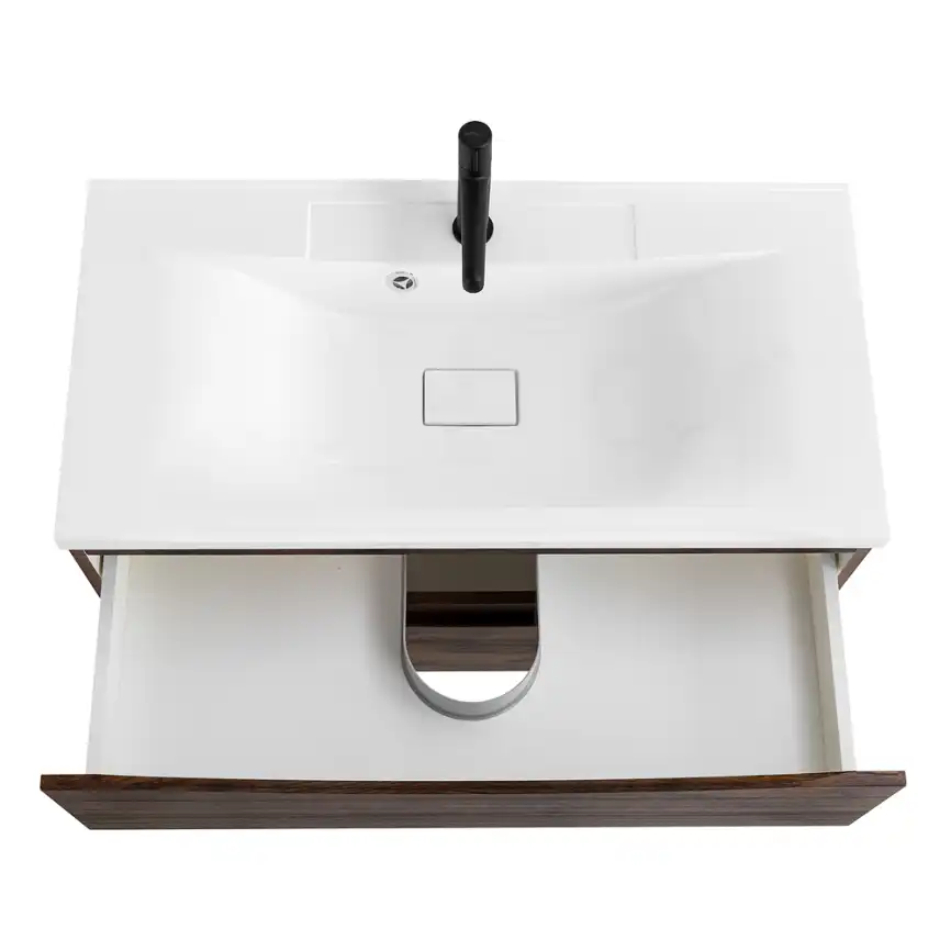 Тумба под раковину BelBagno MARINO-1000-2C-SO-RW-P подвесная Rovere Moro фото 6