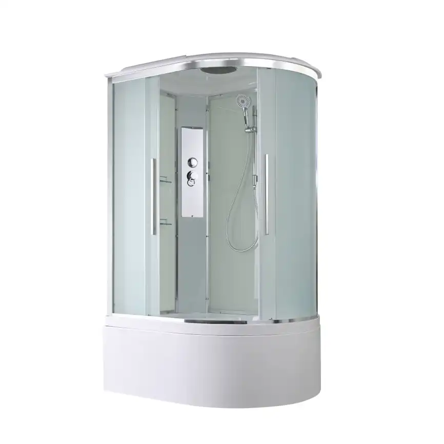 Душевая кабина AvaCan EM5812L 120x80 см, высокий поддон, с крышей, левая фото 1