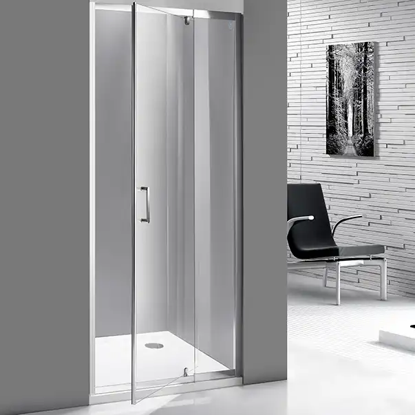 Душевая дверь Mirsant Line1 90 см, УТ000031347, профиль Хром, стекло Прозрачное фото 1