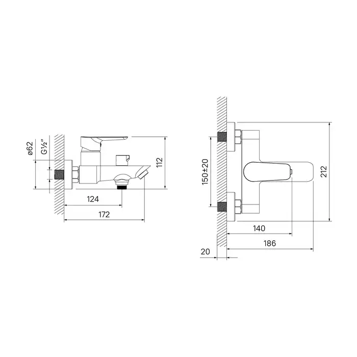 Смеситель для ванны IDDIS Cloud CLOSB02i02WA  цвет, Глянцевый хром фото 7