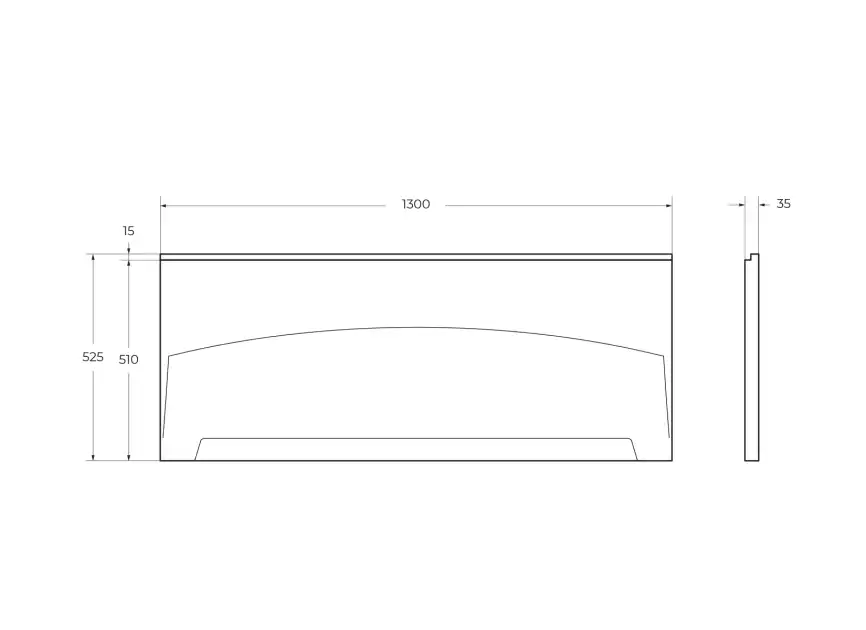 Фронтальная панель CEZARES ECO-130-SCR-W37 фото 2