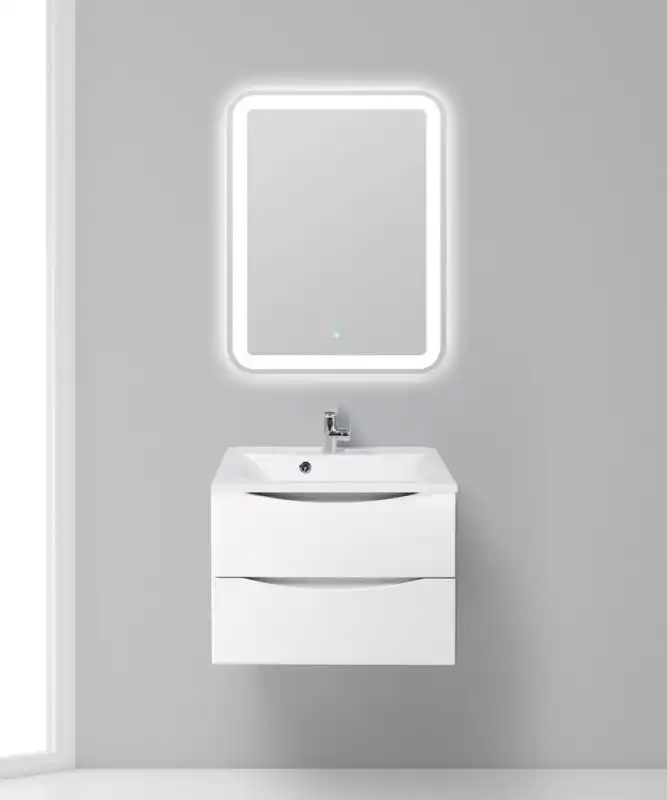 Тумба под раковину BelBagno MARINO-650-2C-SO-BL-P подвесная Bianco Lucido фото 11