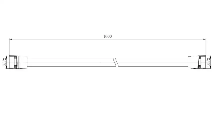Шланг для душа Aquatek AQ2111BGM, Оружейная сталь фото 2