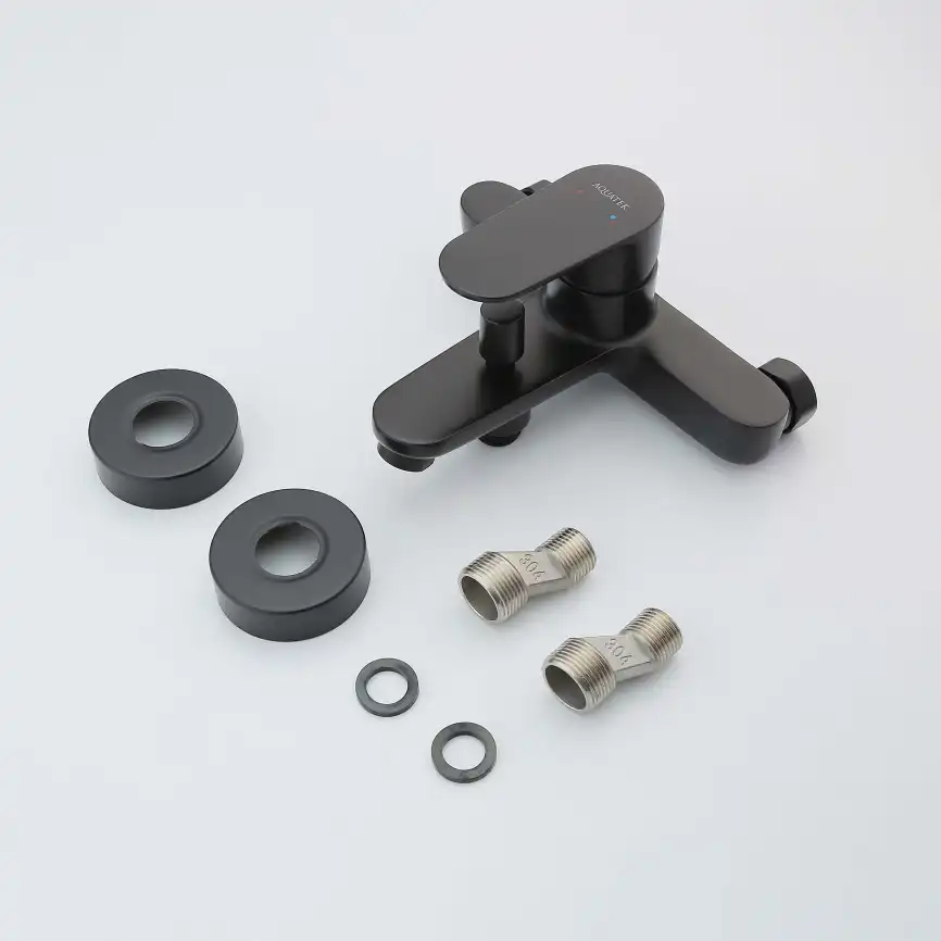 Смеситель для ванны Aquatek Ника AQ1840MB, Черный матовый фото 5