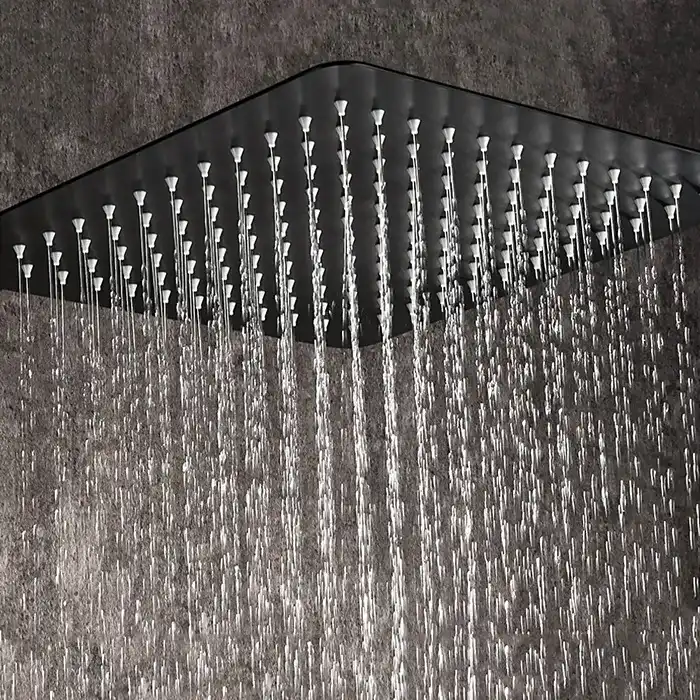 Душевая система Gappo G2417-6  с поворотным изливом, Черный матовый фото 4