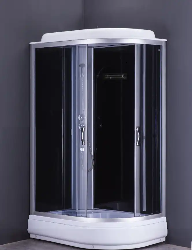 Душевая кабина Loranto 120х80 средний поддон, прозрачное стекло, профиль Хром, CS-66120-20 L G фото 2