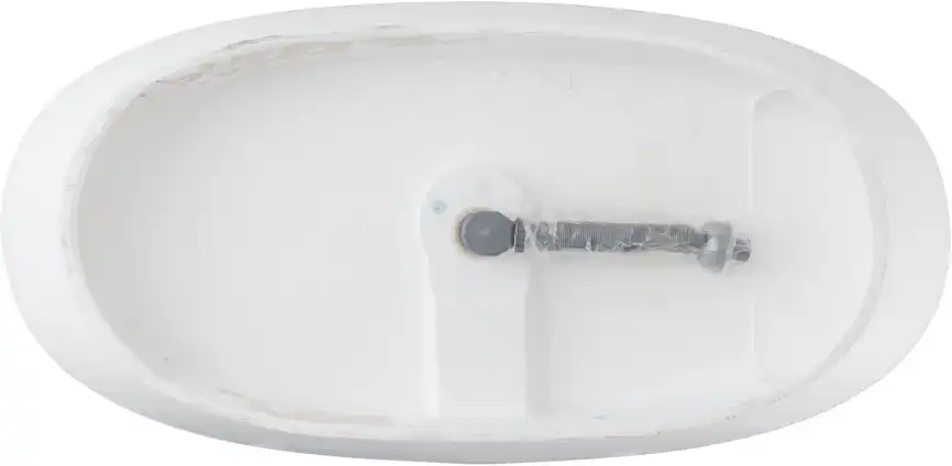 Ванна из искусственного камня Allen Brau 170x80 Solid Stone Krion Oval 2.35003.21, белая матовая фото 8