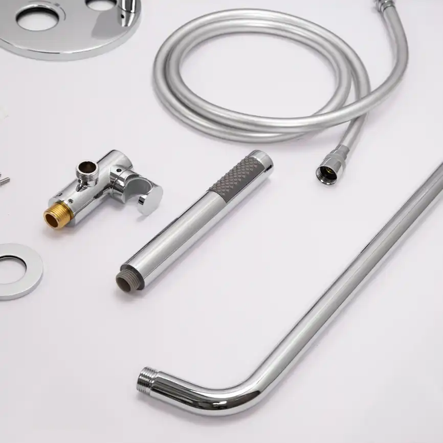 Встраиваемая душевая система AVS LUXURY 811-501-CR термостат, хром фото 6