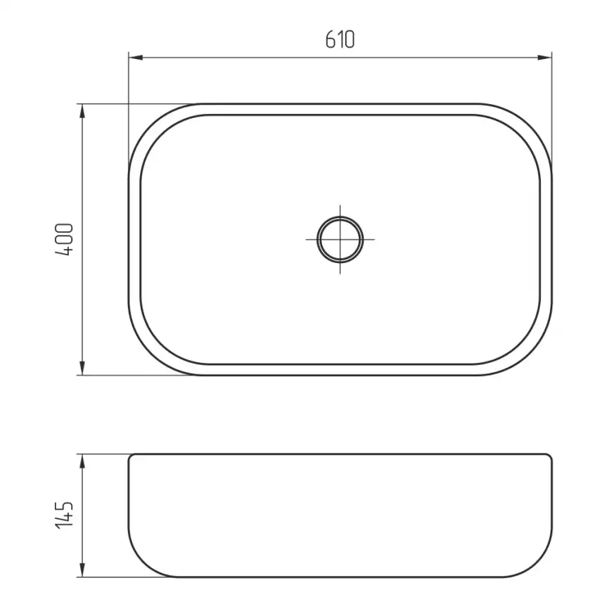 Раковина AVS Камилла 61x40 черная матовая фото 6