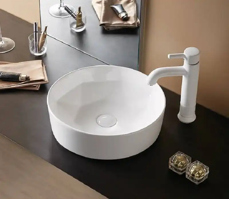 Раковина накладная CeramaLux 410х410х140 9425, цвет Белый фото 1