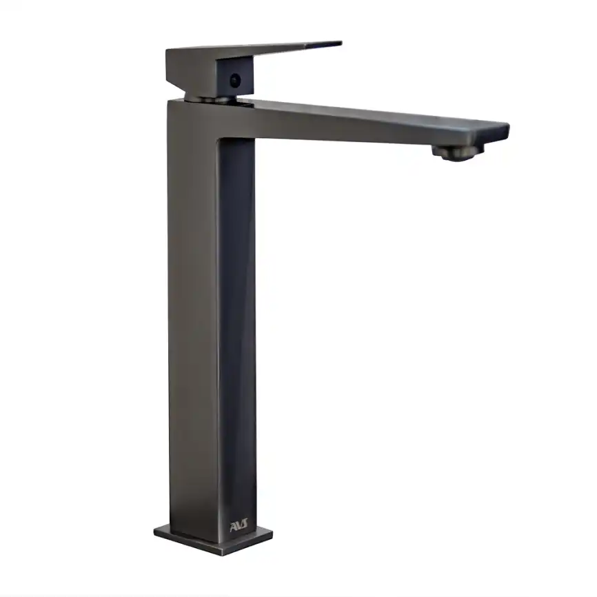 Смесители для раковины AVS NEW CUBE 811-251-GM высокий, оружейная сталь фото 3