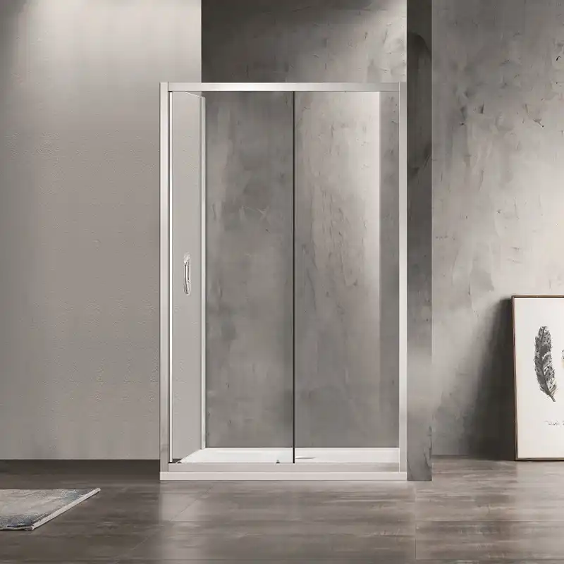 Душевой уголок Azario MILTON 120х80х200 AZ-ND1131 R 1200 профиль Серебро, стекло Прозрачное фото 1