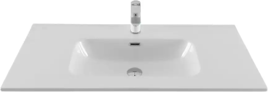 Раковина Aquanet Flat 80 254364 прямоугольная, Белая глянцевая фото 1